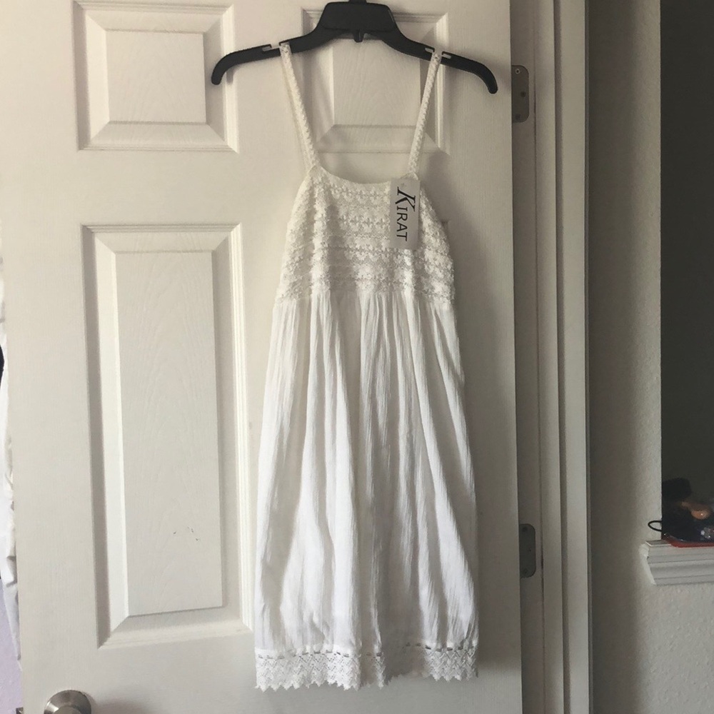 White Kraft Dress